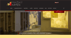Desktop Screenshot of prazskykamen.cz